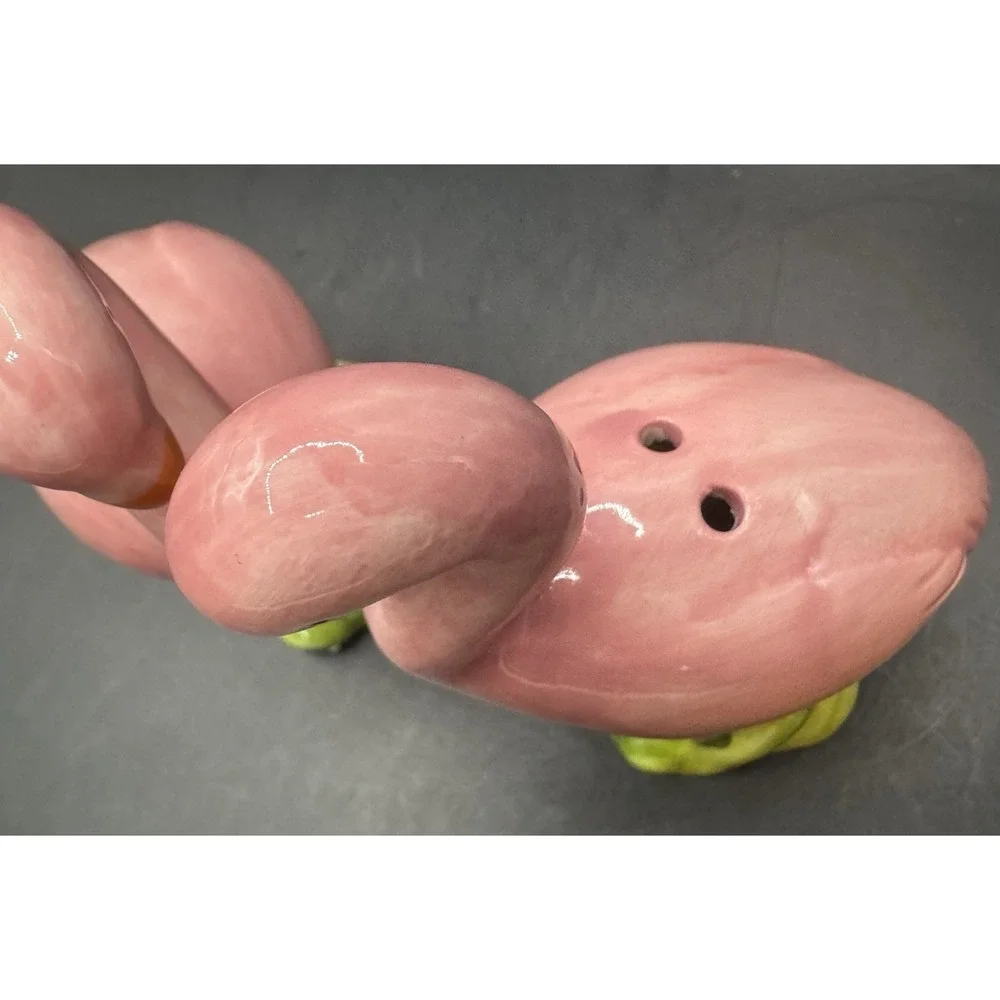 Pink Flamingos Porcelain Salt & Pepper Shakers 4.5